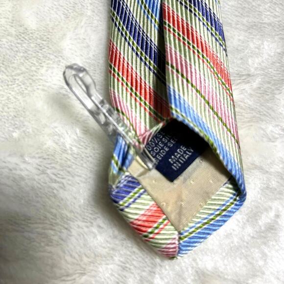 Vintage 70's Tie 58" x 3.5" Ken's Spring Easter Diagonal Stripes Fun Seasonal - Picture 6 of 8